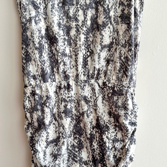 Tart Cinched Bubble Skirt Mini Dress, Alligator/Crocodile Print, Size Small - Picture 12 of 15